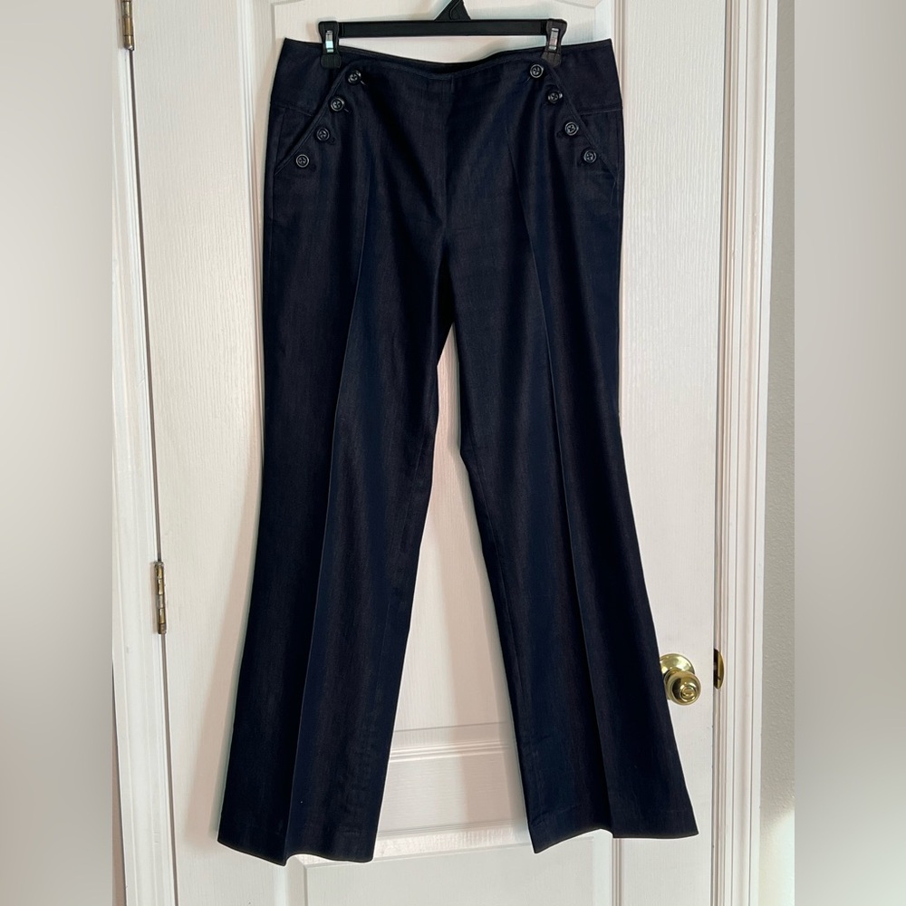 Wide-Leg Sailor Jean Trousers